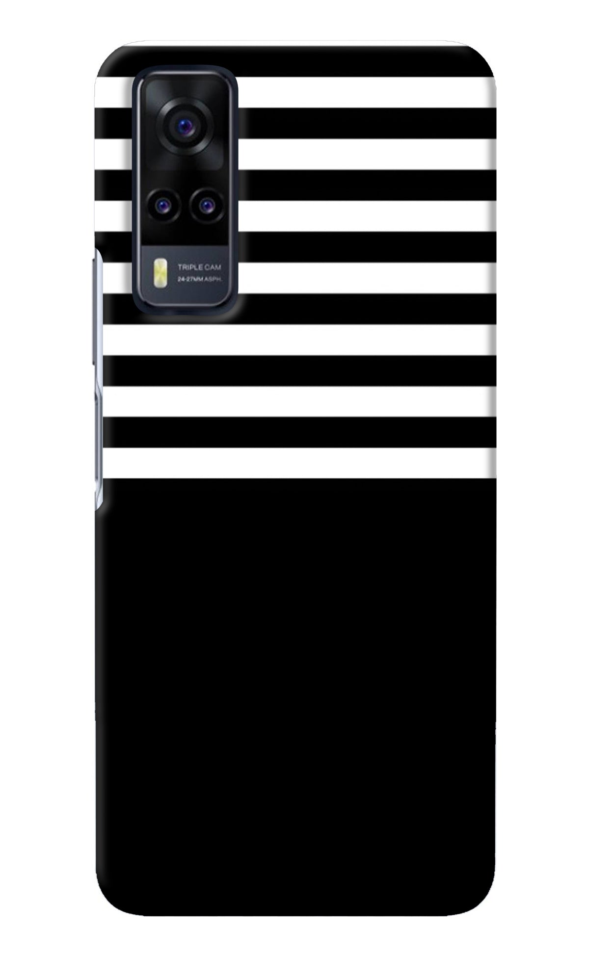 Black and White Print Vivo Y31 Back Cover