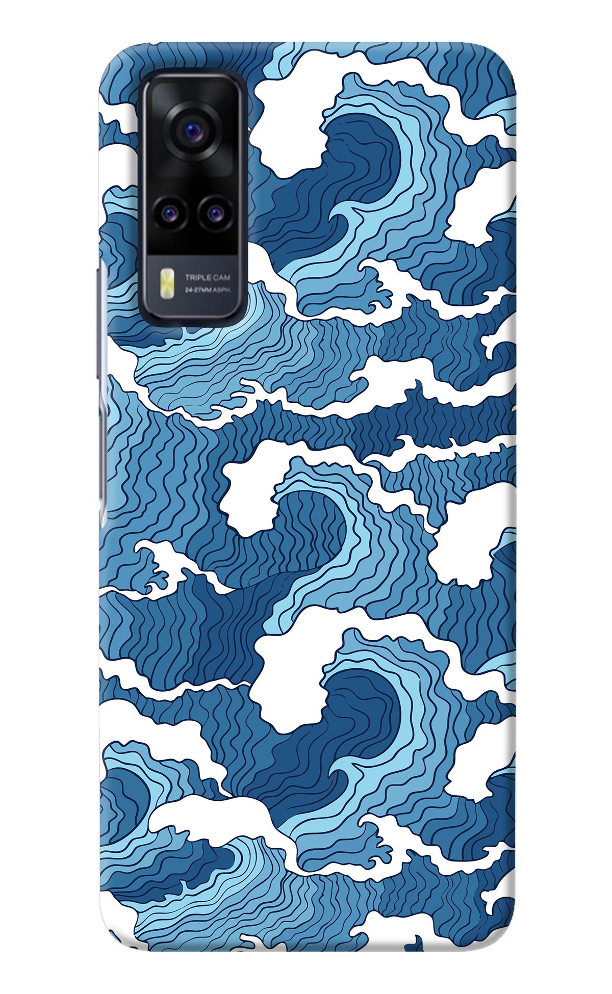 Blue Waves Vivo Y31 Back Cover