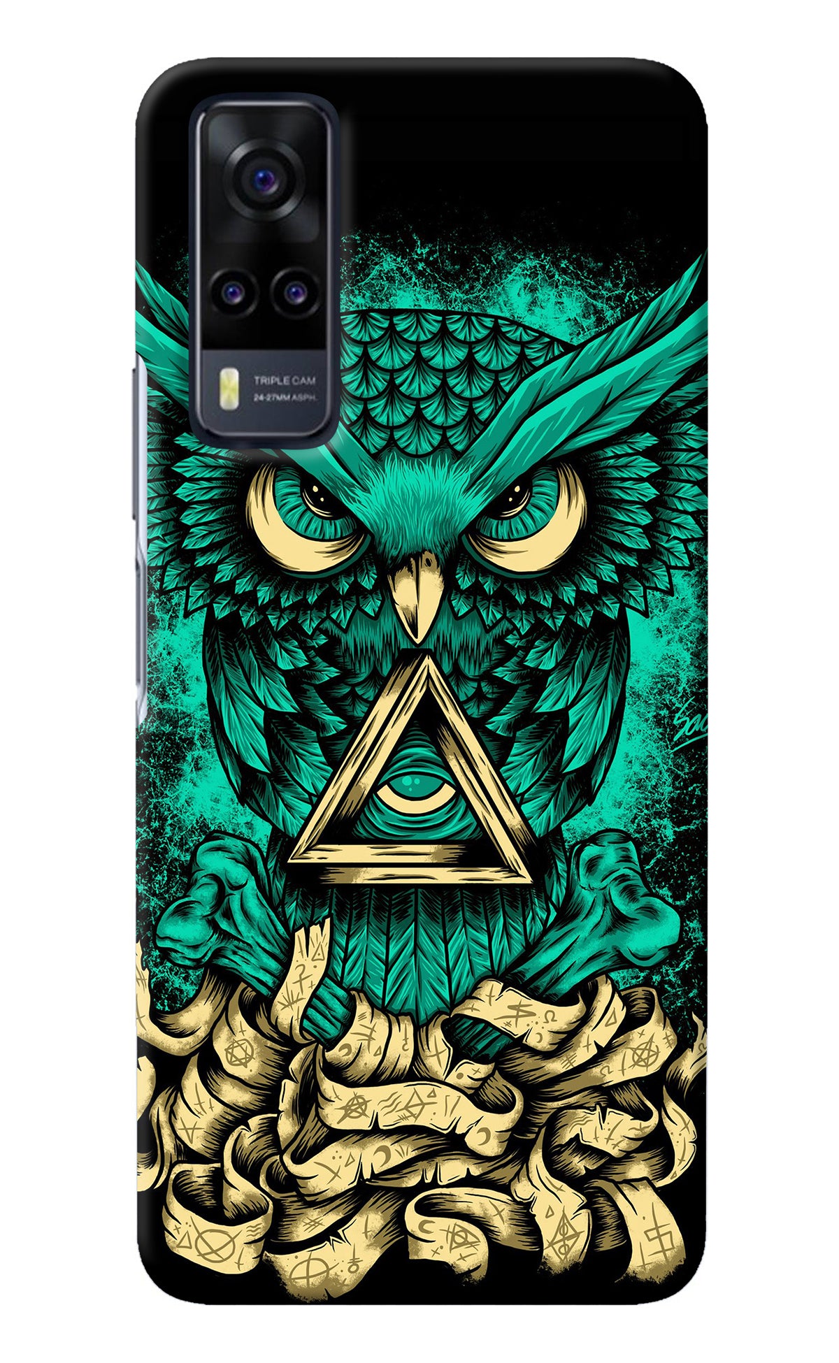 Green Owl Vivo Y31 Back Cover