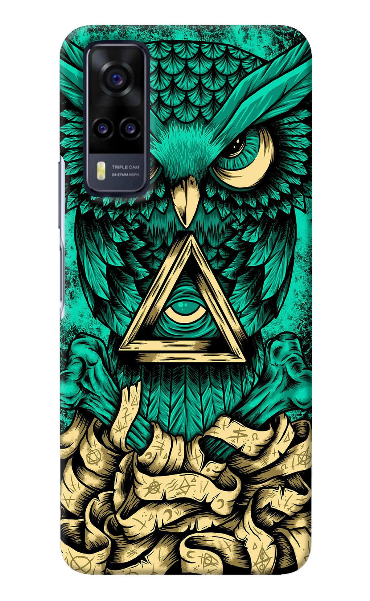 Green Owl Vivo Y31 Back Cover