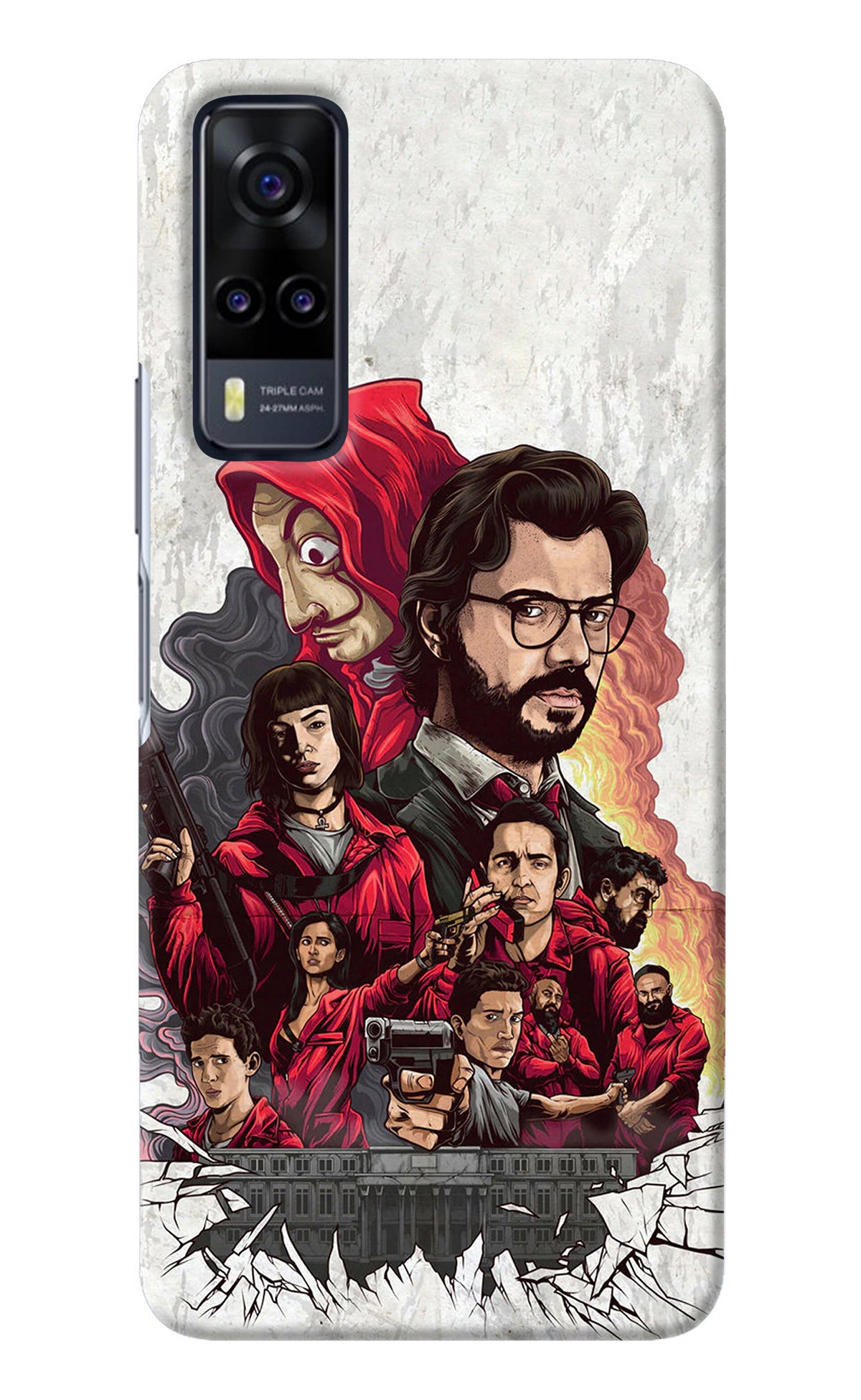 Money Heist Artwork Vivo Y31 Back Cover