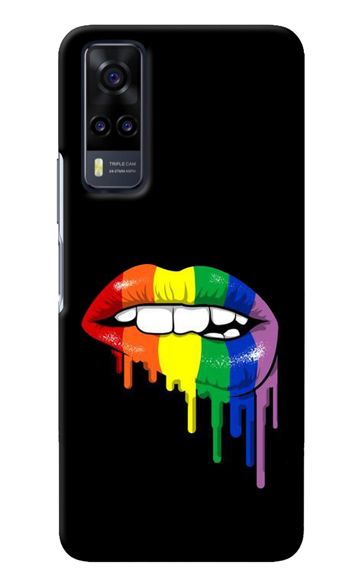 Lips Biting Vivo Y31 Back Cover