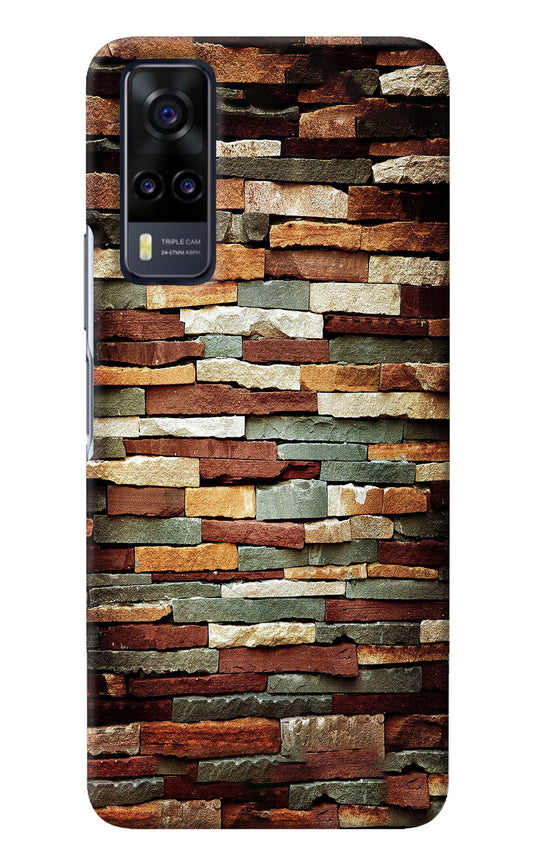 Bricks Pattern Vivo Y31 Back Cover