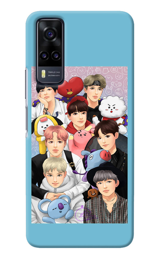 BTS with animals Vivo Y31 Back Cover