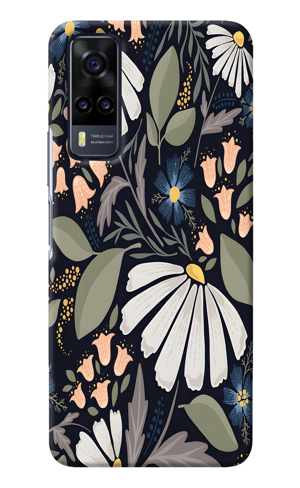 Flowers Art Vivo Y31 Back Cover