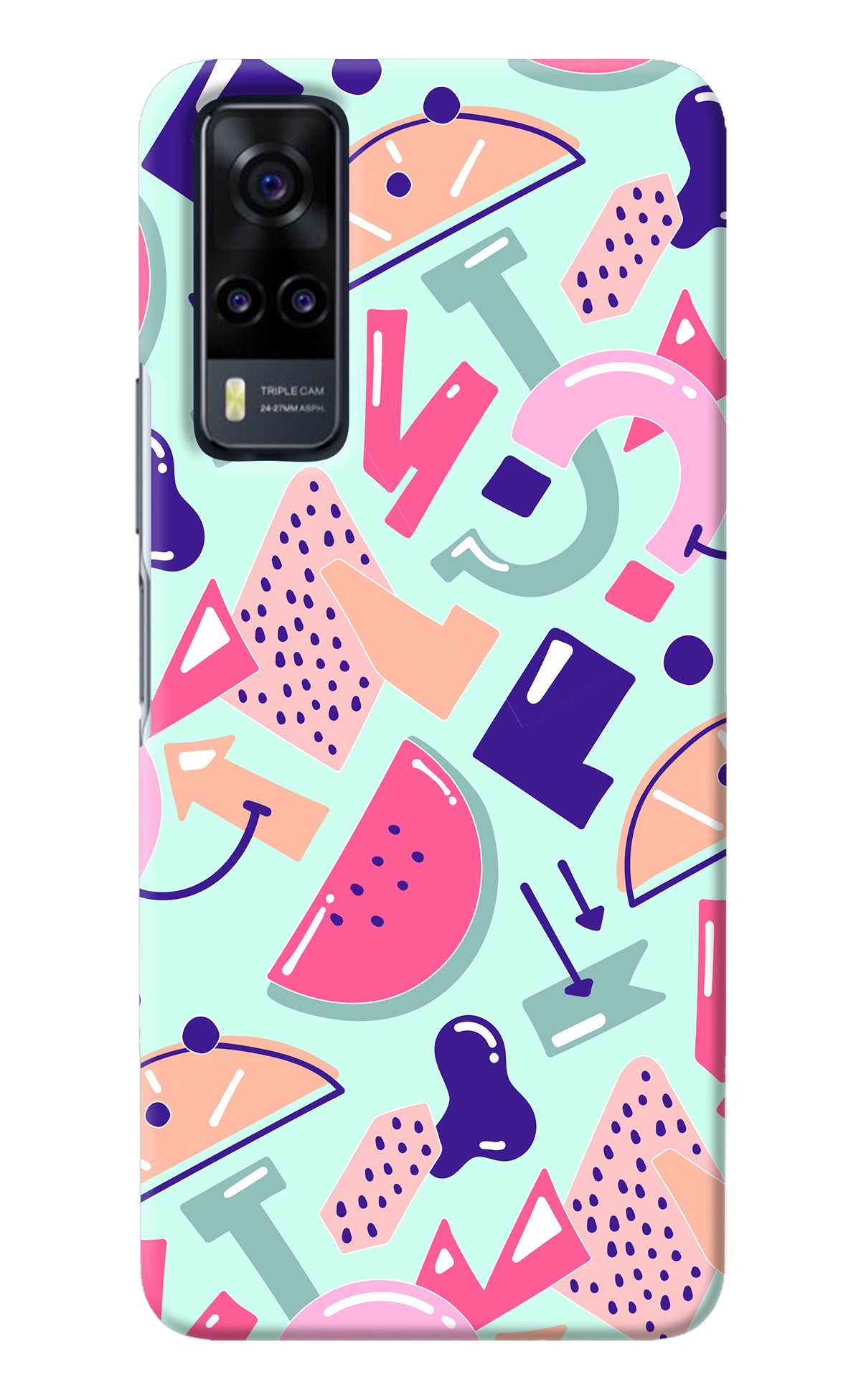 Doodle Pattern Vivo Y31 Back Cover