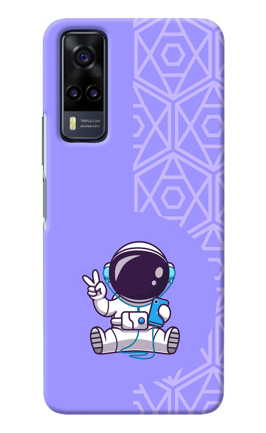 Cute Astronaut Chilling Vivo Y31 Back Cover