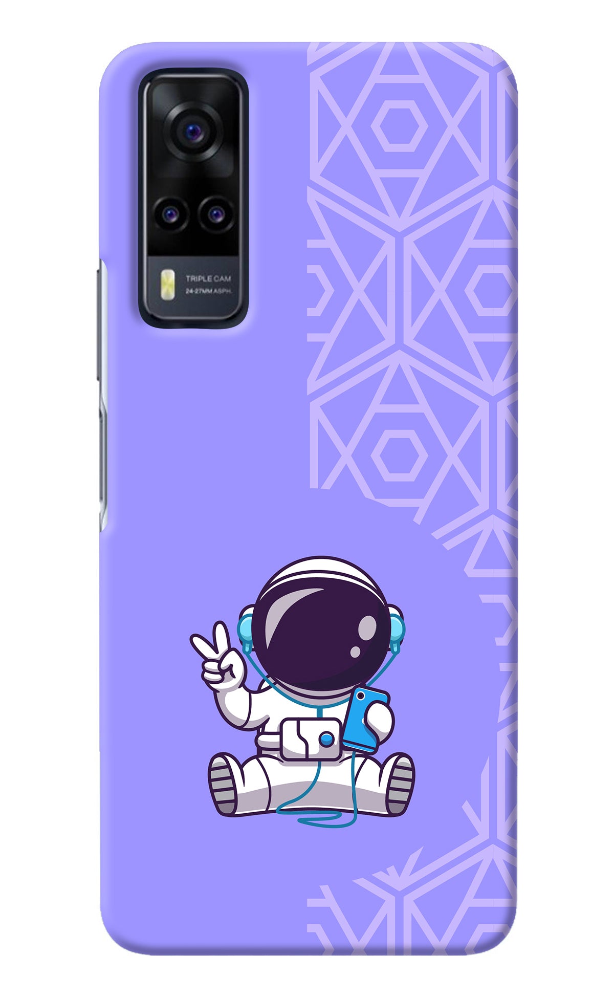 Cute Astronaut Chilling Vivo Y31 Back Cover