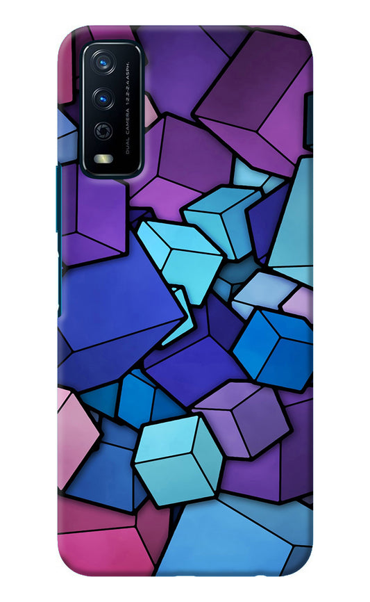 Cubic Abstract Vivo Y12s Back Cover