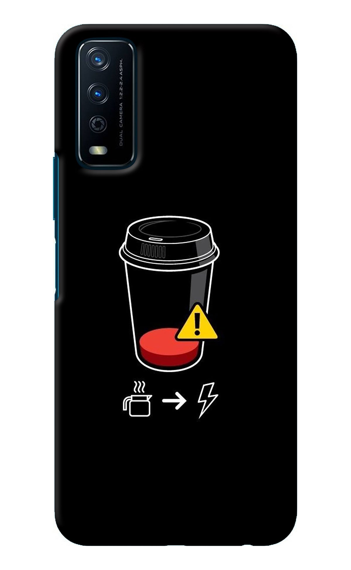 Coffee Vivo Y12s Back Cover