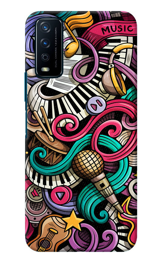 Music Abstract Vivo Y12s Back Cover