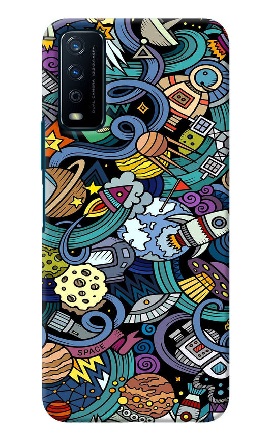 Space Abstract Vivo Y12s Back Cover