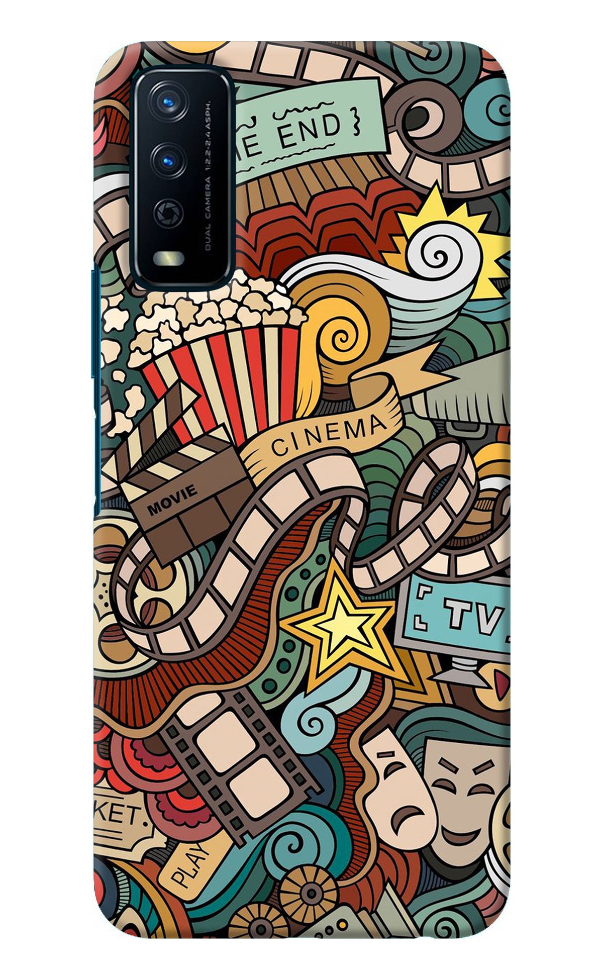 Cinema Abstract Vivo Y12s Back Cover