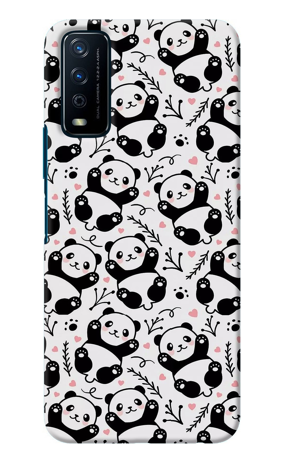 Cute Panda Vivo Y12s Back Cover