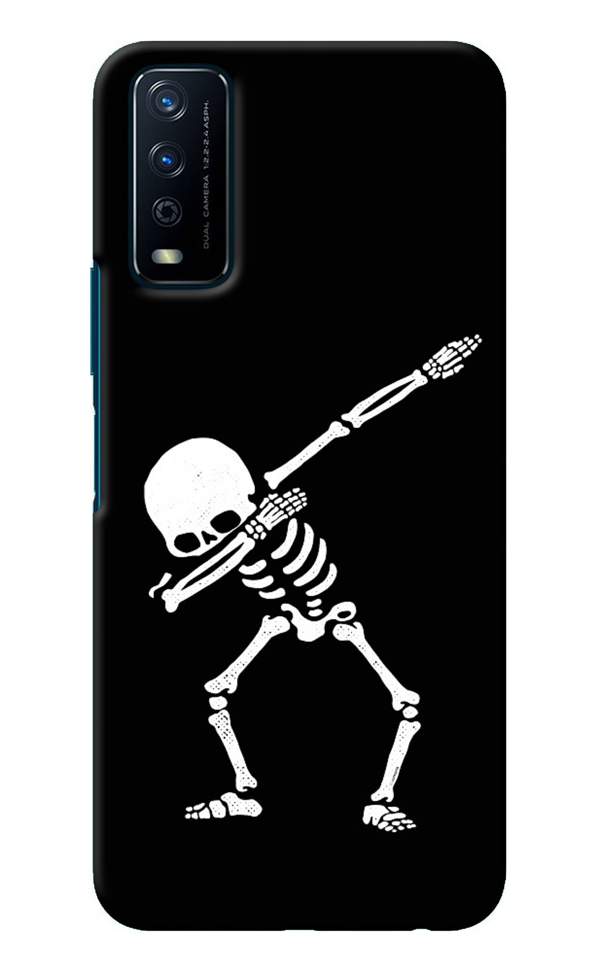 Dabbing Skeleton Art Vivo Y12s Back Cover