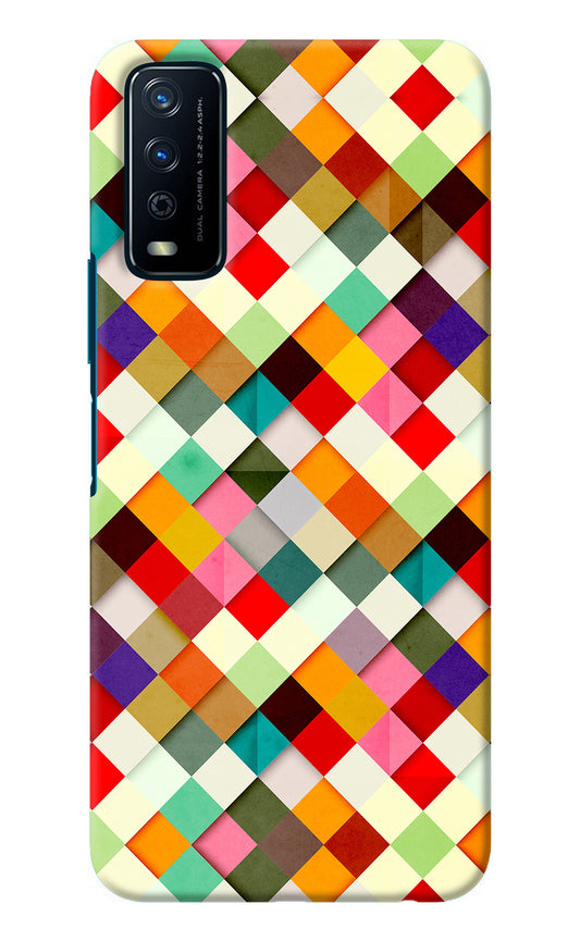 Geometric Abstract Colorful Vivo Y12s Back Cover