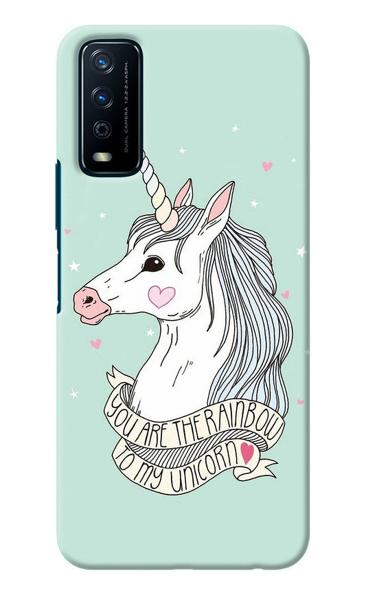 Unicorn Wallpaper Vivo Y12s Back Cover