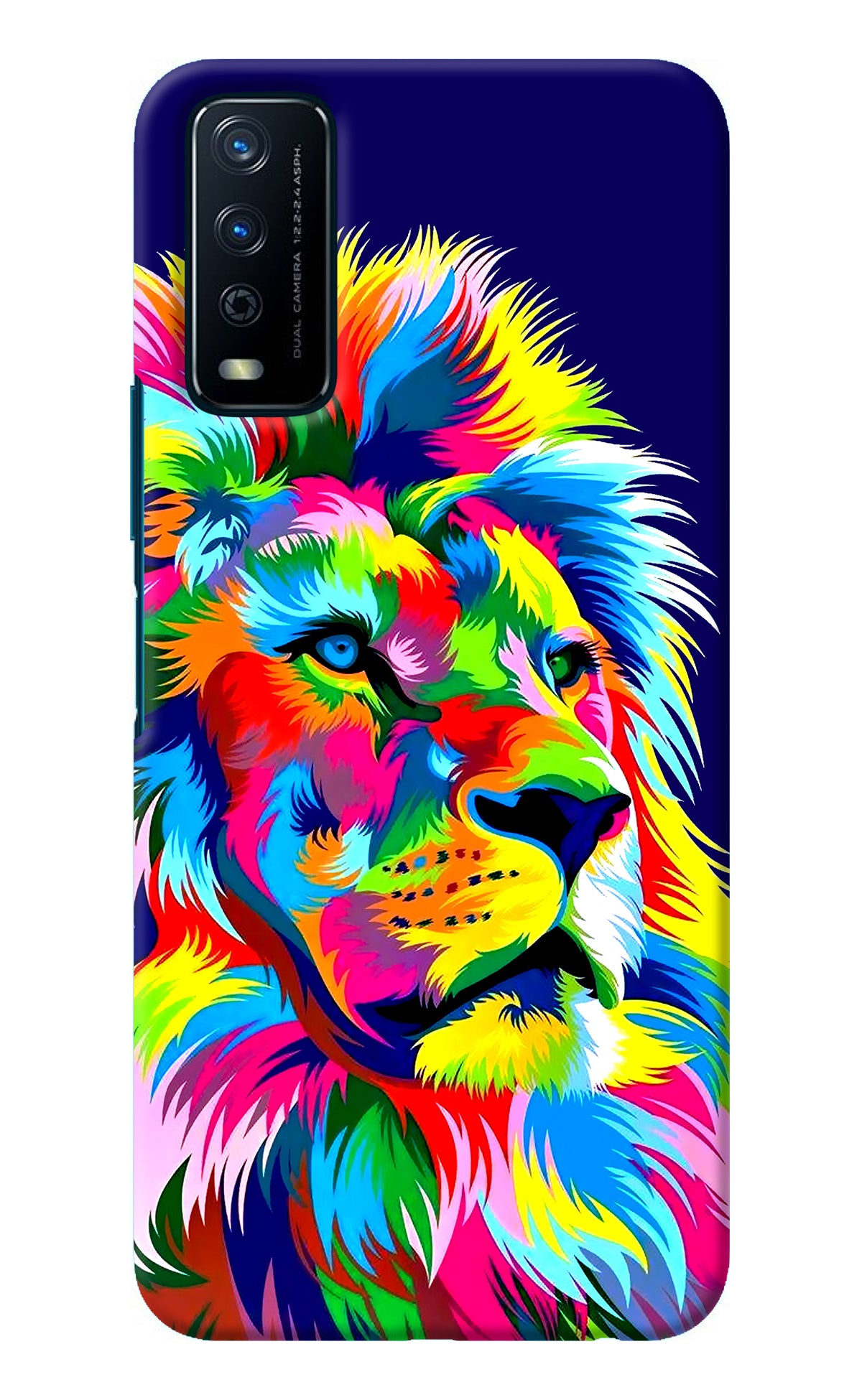 Vector Art Lion Vivo Y12s Back Cover