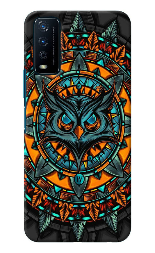 Angry Owl Art Vivo Y12s Back Cover