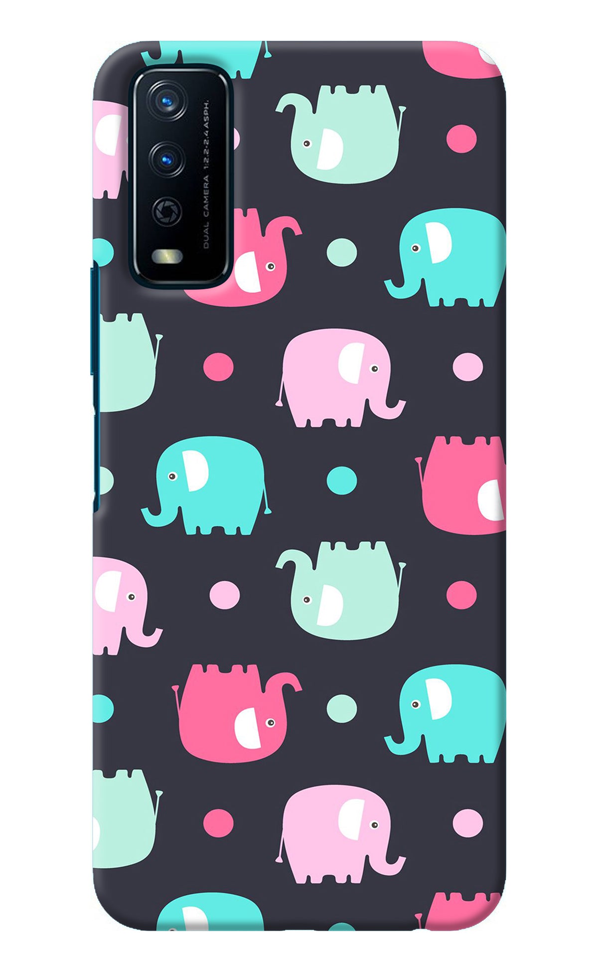 Elephants Vivo Y12s Back Cover