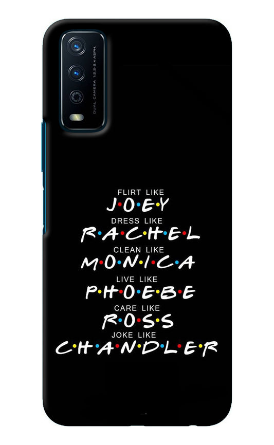 FRIENDS Character Vivo Y12s Back Cover