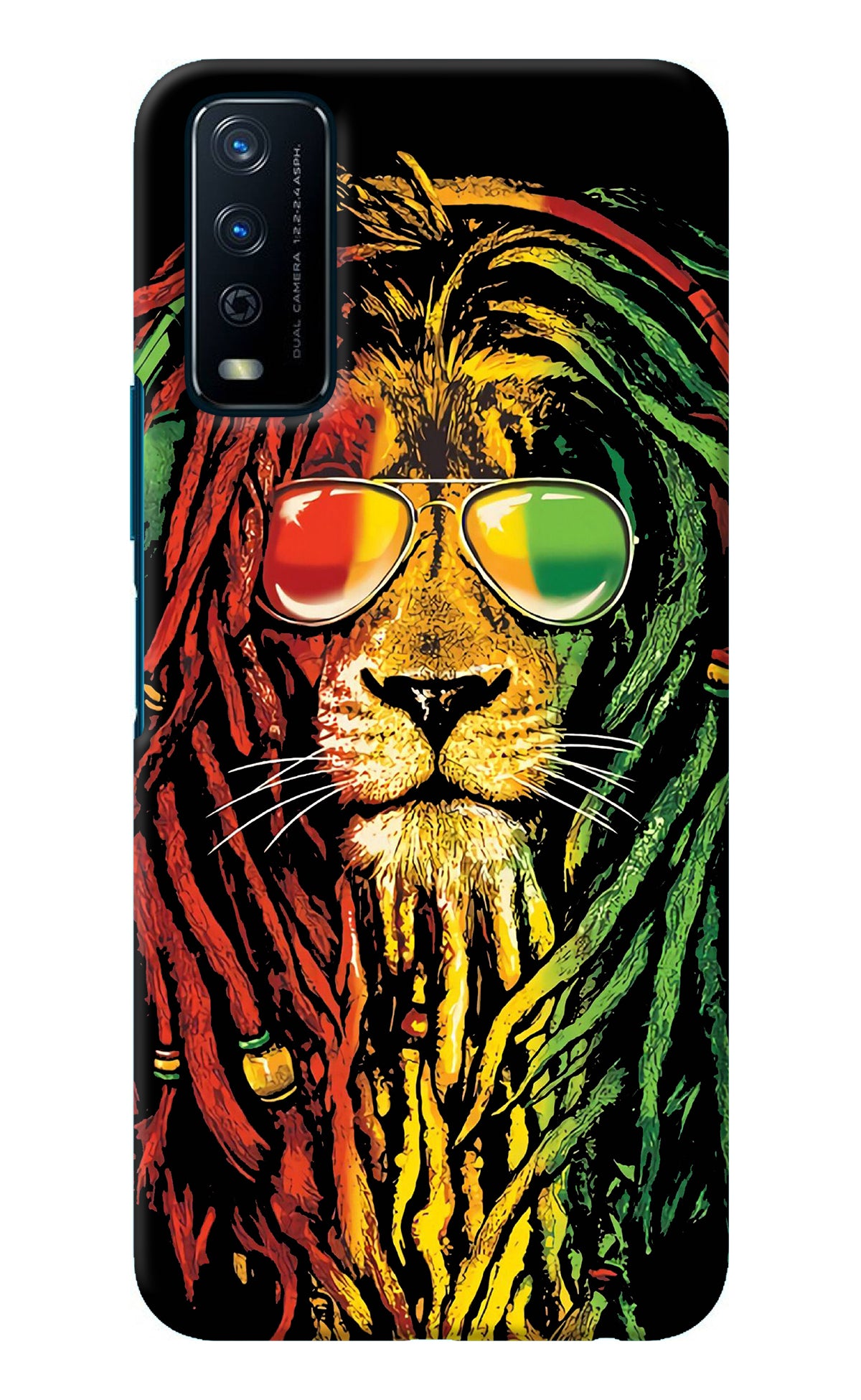 Rasta Lion Vivo Y12s Back Cover