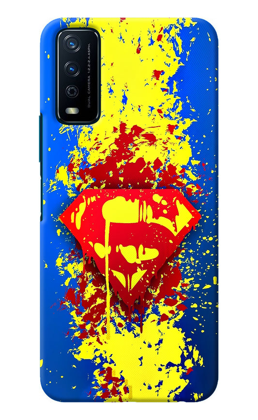 Superman logo Vivo Y12s Back Cover