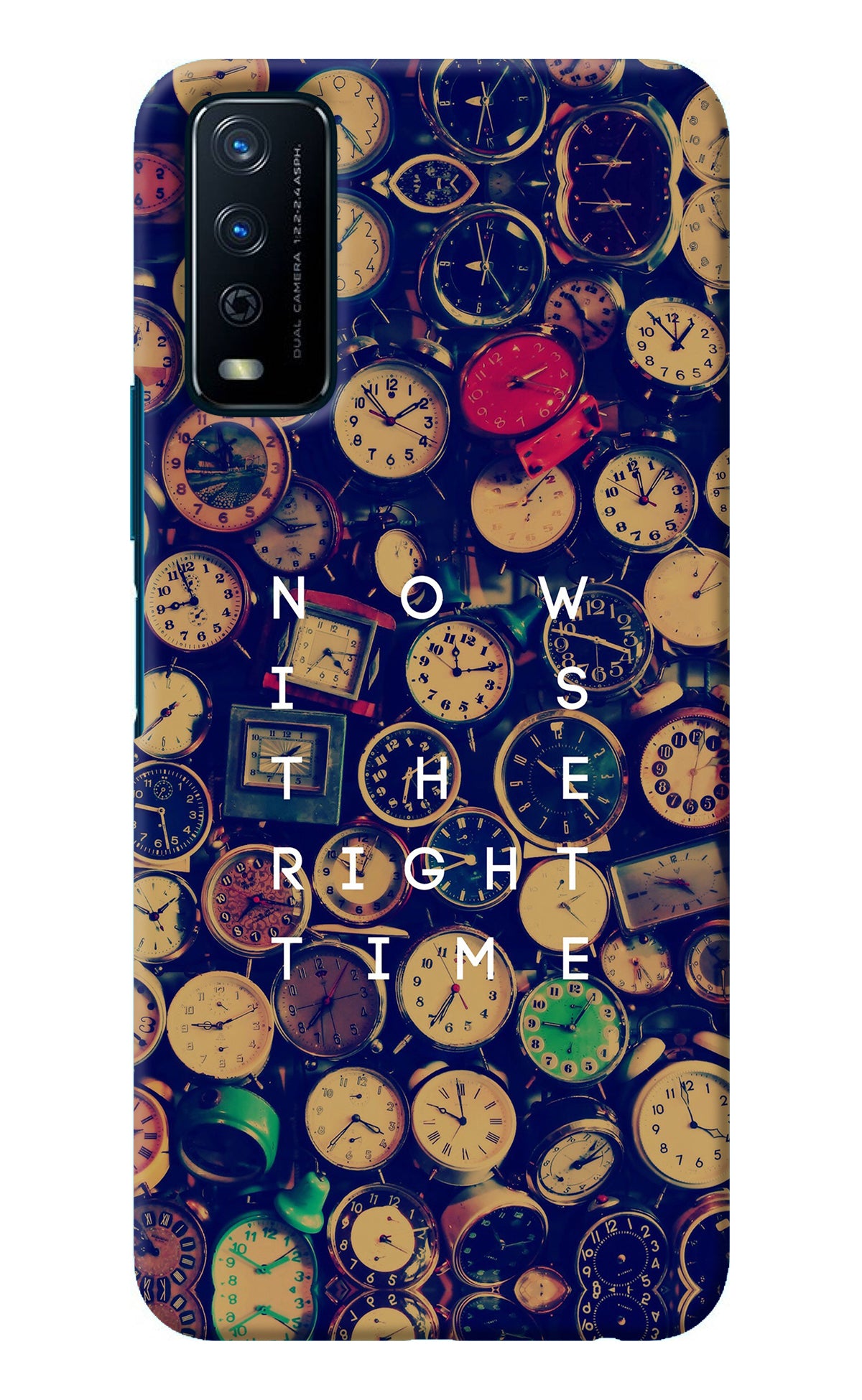 Now is the Right Time Quote Vivo Y12s Back Cover