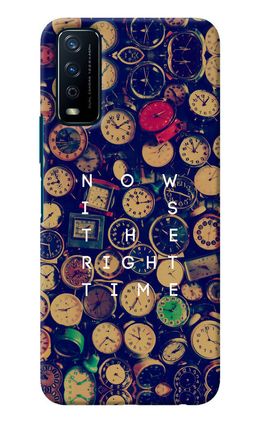 Now is the Right Time Quote Vivo Y12s Back Cover