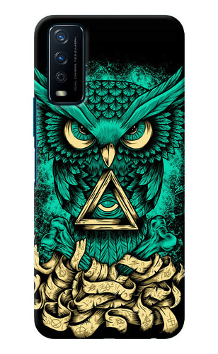 Green Owl Vivo Y12s Back Cover