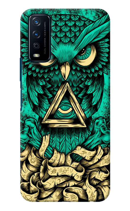 Green Owl Vivo Y12s Back Cover