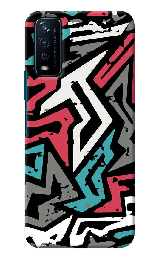 Geometric Graffiti Vivo Y12s Back Cover