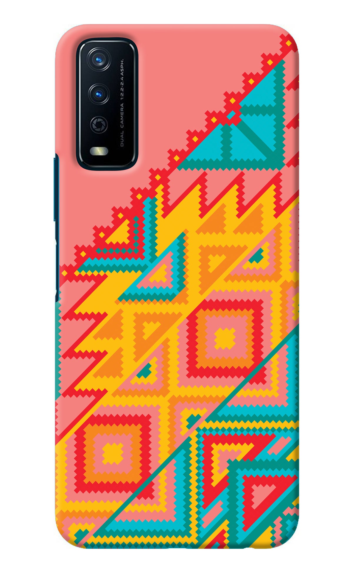 Aztec Tribal Vivo Y12s Back Cover