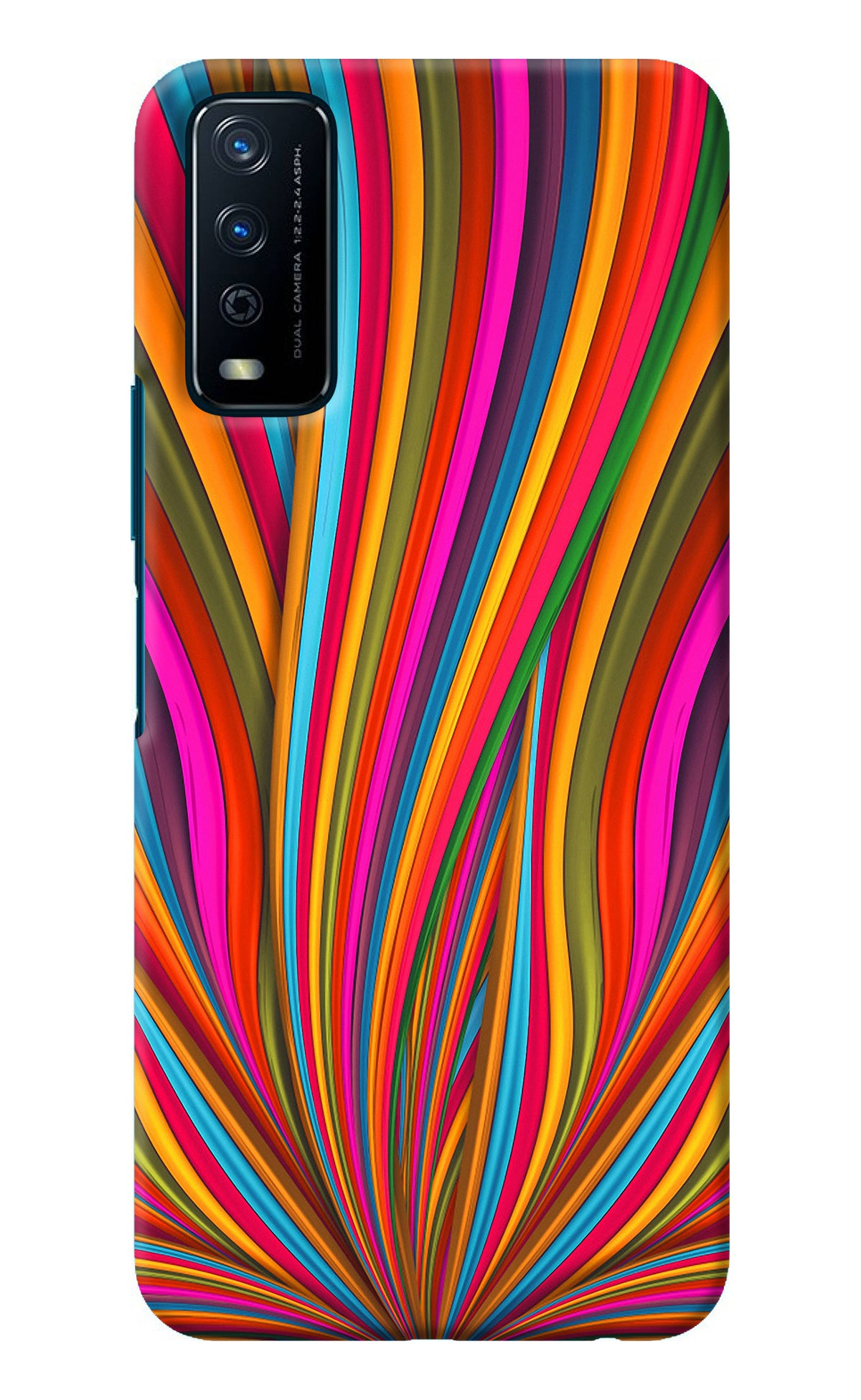 Trippy Wavy Vivo Y12s Back Cover