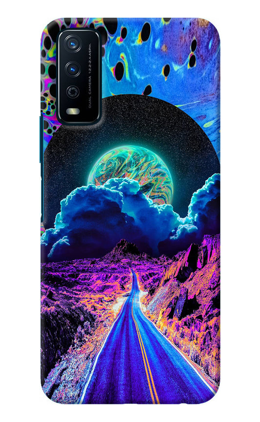 Psychedelic Painting Vivo Y12s Back Cover