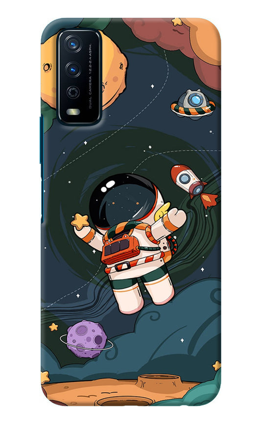 Cartoon Astronaut Vivo Y12s Back Cover