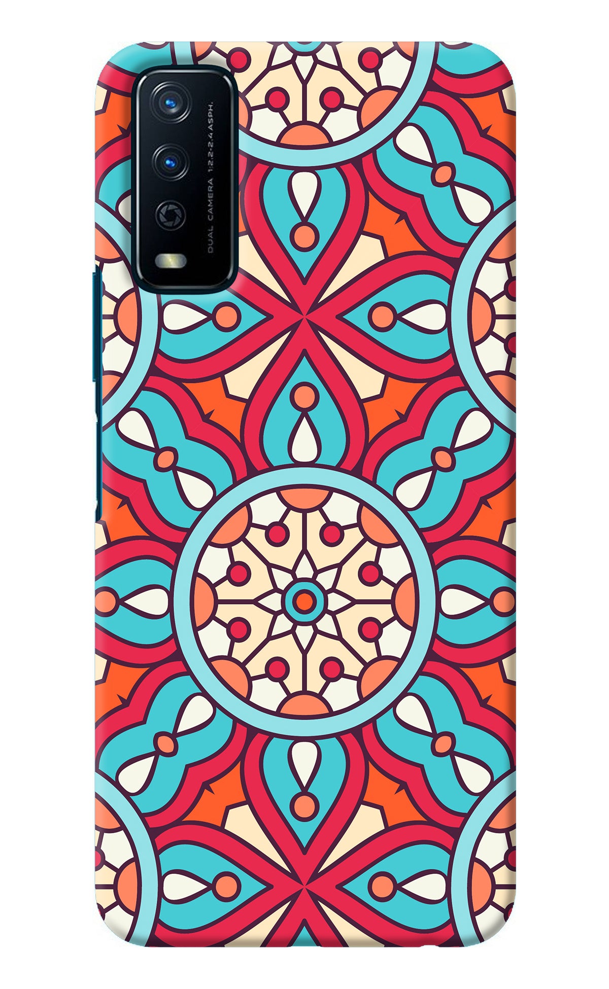 Mandala Geometric Vivo Y12s Back Cover