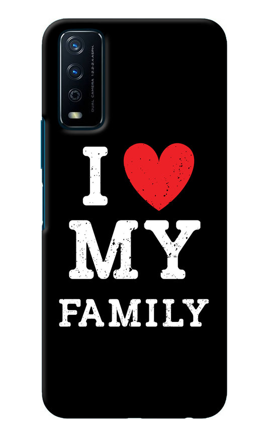 I Love My Family Vivo Y12s Back Cover