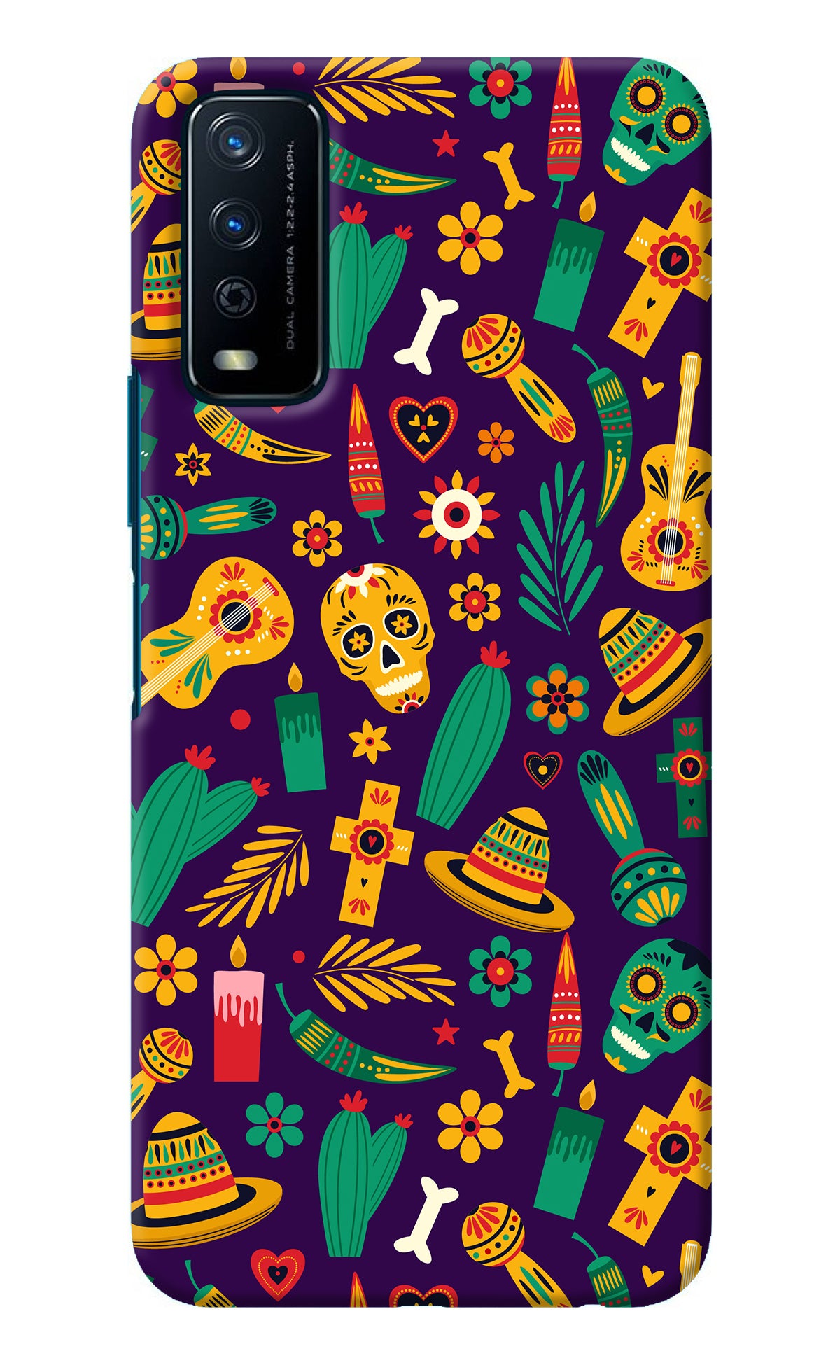 Mexican Artwork Vivo Y12s Back Cover