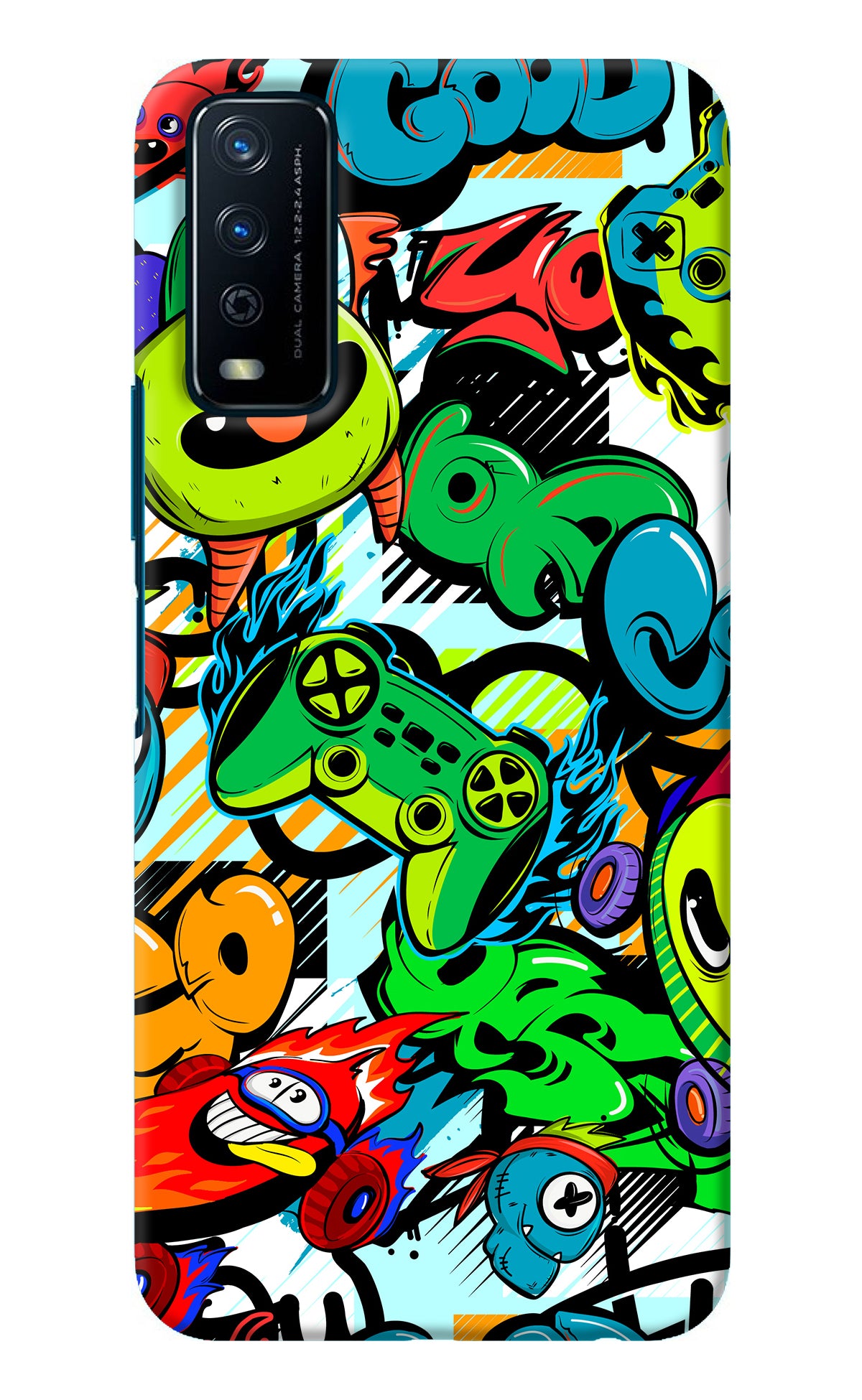 Game Doodle Vivo Y12s Back Cover