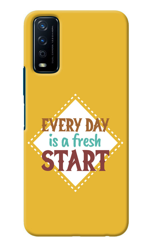 Every day is a Fresh Start Vivo Y12s Back Cover