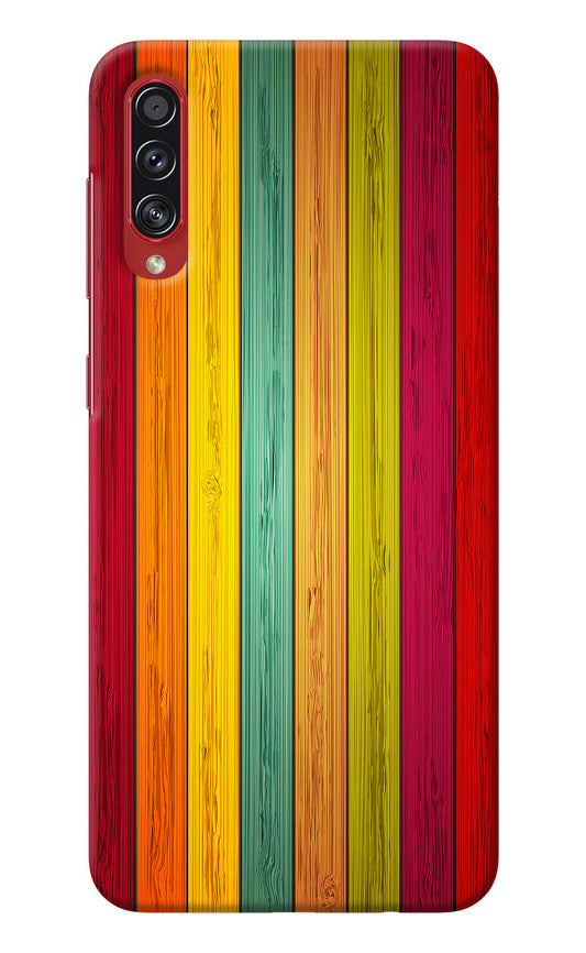 Multicolor Wooden Samsung A70s Back Cover