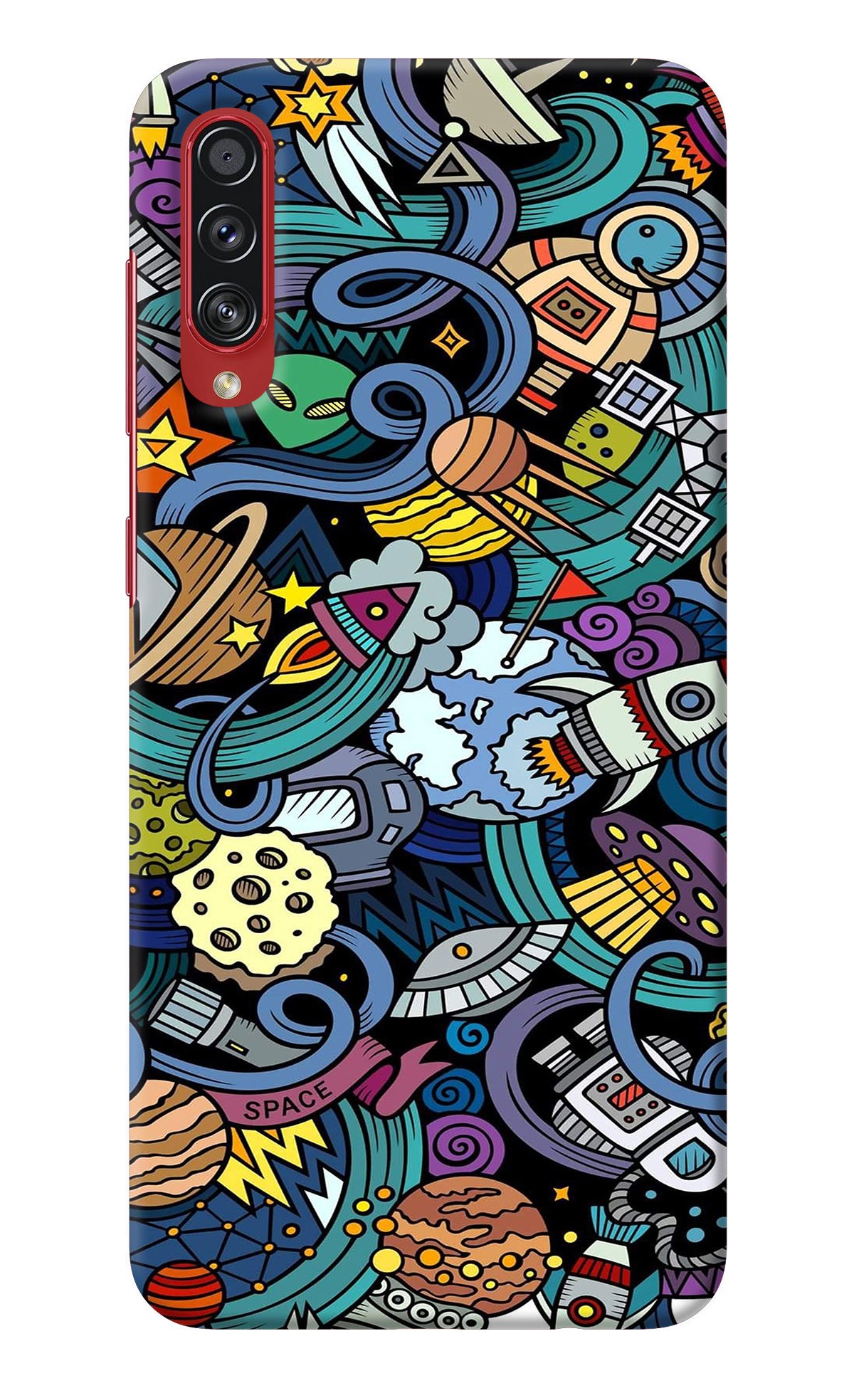 Space Abstract Samsung A70s Back Cover