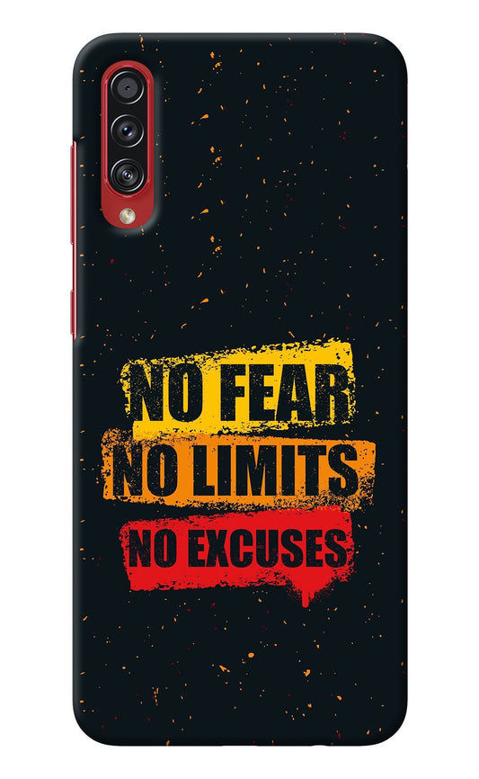 No Fear No Limits No Excuse Samsung A70s Back Cover