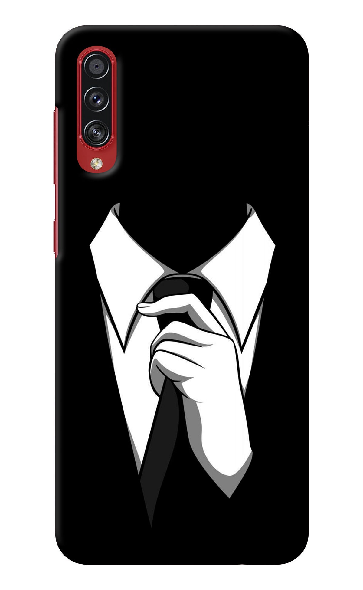 Black Tie Samsung A70s Back Cover