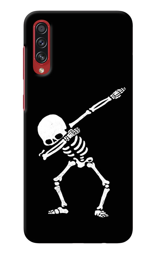 Dabbing Skeleton Art Samsung A70s Back Cover