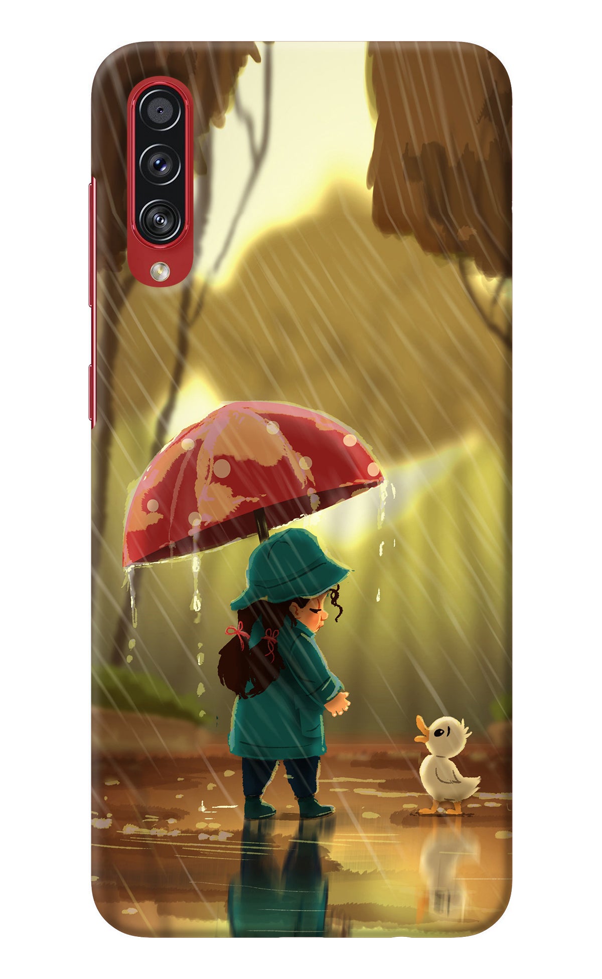 Rainy Day Samsung A70s Back Cover