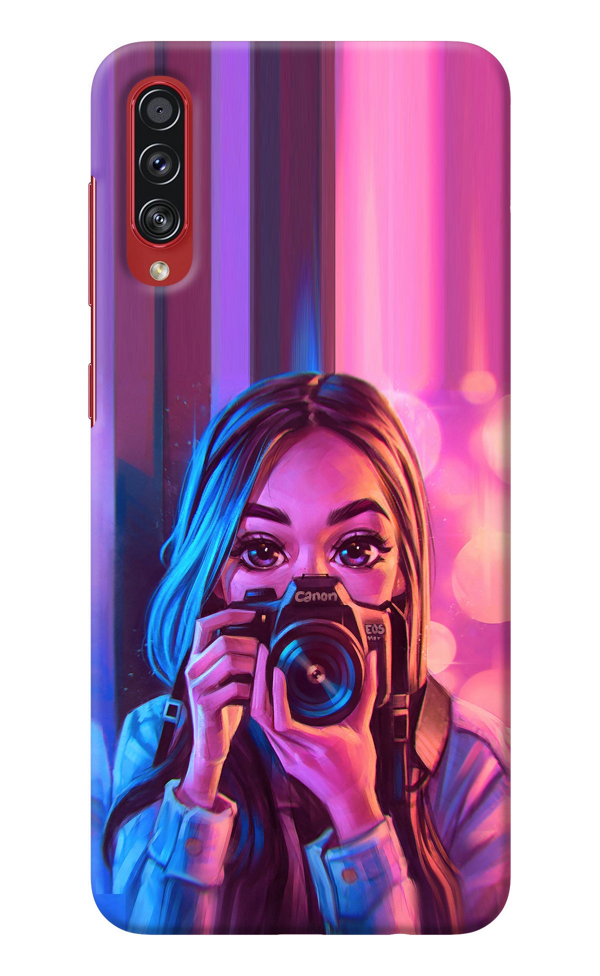 Girl Photographer Samsung A70s Back Cover