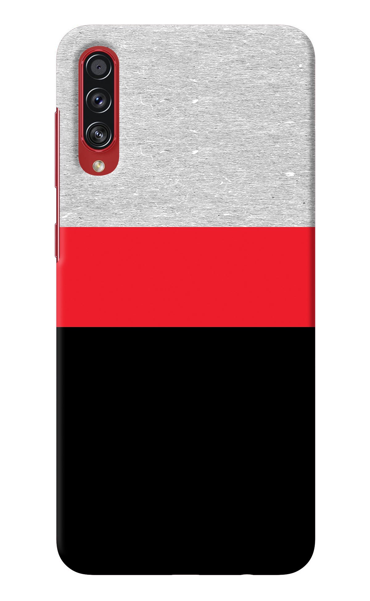 Tri Color Pattern Samsung A70s Back Cover