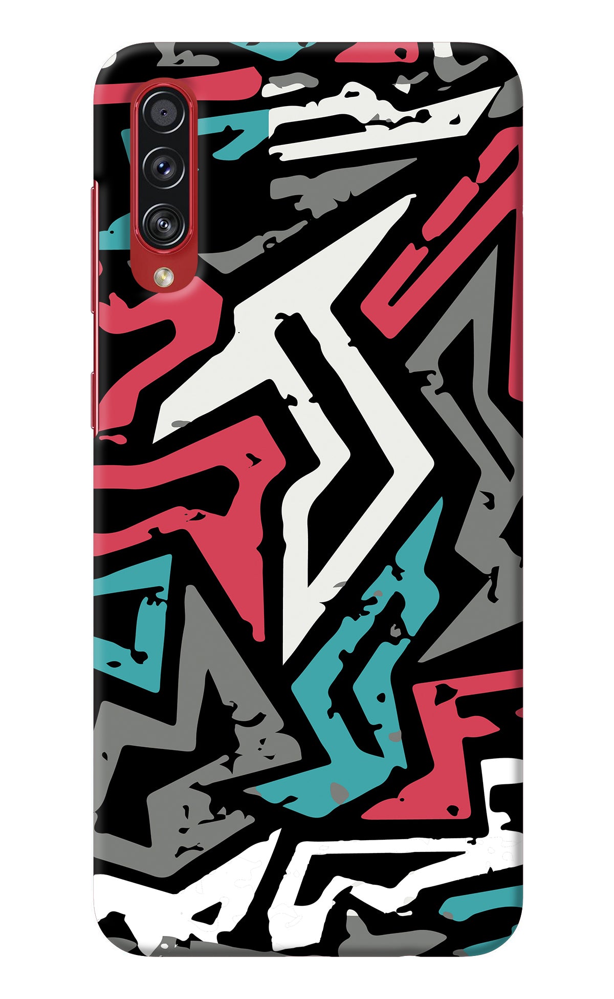 Geometric Graffiti Samsung A70s Back Cover